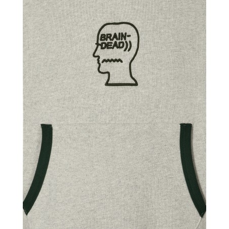 Brand New Fleece Logo Head Raglan Hoodie Oatmeal New Collection