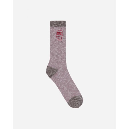 Brand New Marled Logohead Socks Pink Just In