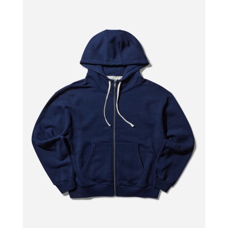 Brand New Men's Padded Elbow Zip-Up Hoodie Indigo Limited Stock