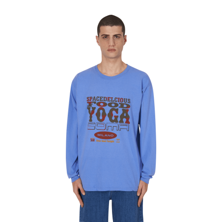 Brand New Slam Jam x SPACEDELICIOUS Longsleeve T-Shirt Blue Immediate Availability