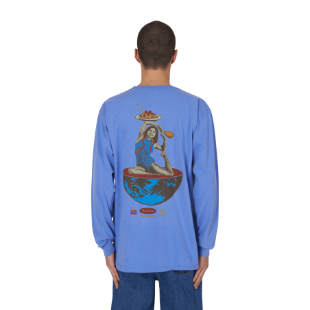 Brand New Slam Jam x SPACEDELICIOUS Longsleeve T-Shirt Blue Immediate Availability