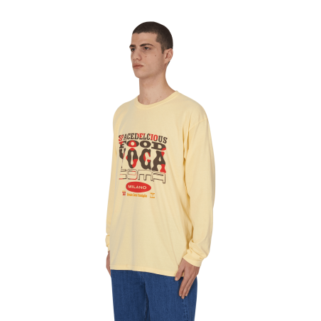 Brand New Slam Jam x SPACEDELICIOUS Longsleeve T-Shirt Yellow Just Launched