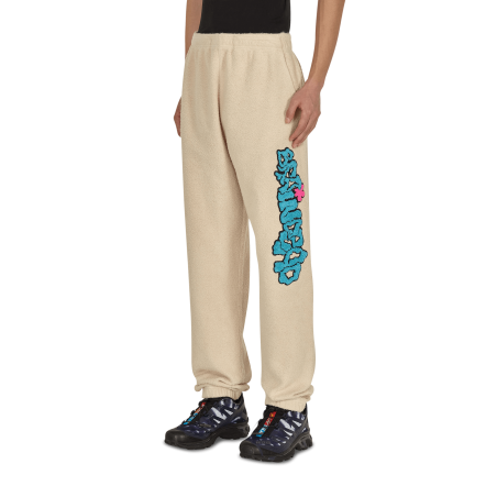 Brand New Slime Reverse Fleece Sweatpants Beige New Collection