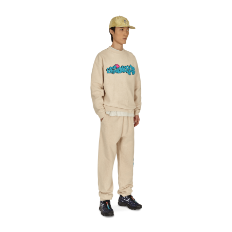 Brand New Slime Reverse Fleece Sweatpants Beige New Collection