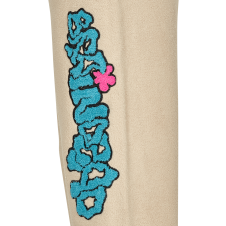 Brand New Slime Reverse Fleece Sweatpants Beige New Collection