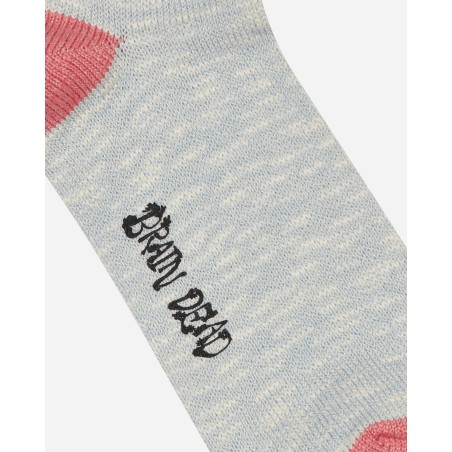 Brand New Slub 2 Stripes Crew Socks Light Blue Just In