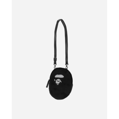 Brand New Ape Head Faux Fur Mini Shoulder Bag Black New Stock