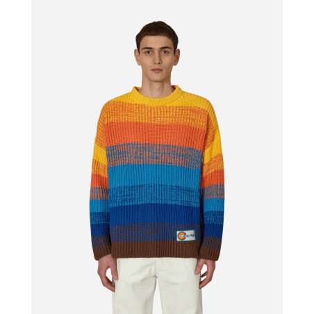 Brand New Sunset Rib Knit Sweater Multicolor New Release