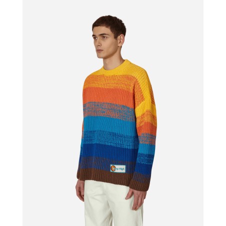 Brand New Sunset Rib Knit Sweater Multicolor New Release