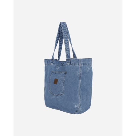 Brand New Stamp Tote Bag Blue Bleached Immediate Availability