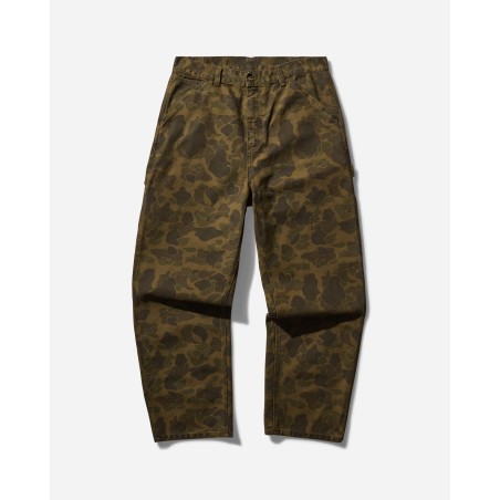 Brand New Men's Duck Single Knee Pants Camo Duck Green / Office Green On Hand Now