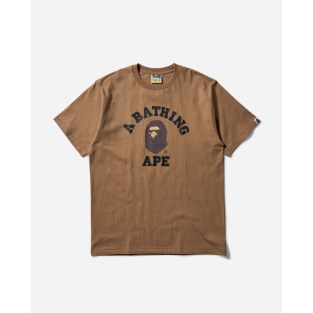 Brand New College T-Shirt Beige Hot New Item