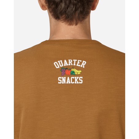 Brand New Quartersnacks Slub Yarn Pocket Longsleeve T-Shirt Brown Immediate Availability