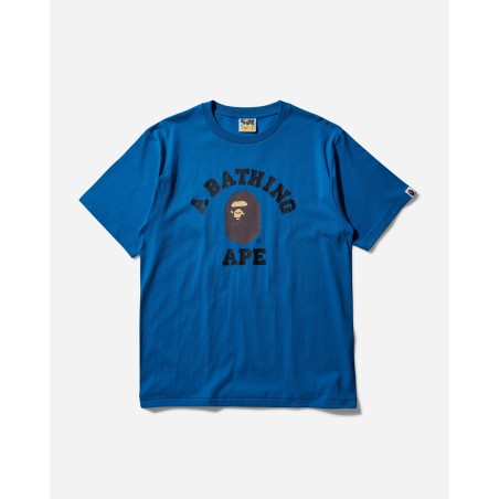 Brand New College T-Shirt Blue New Stock