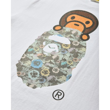 Brand New Men's Floral Camo Milo On Ape Head T-Shirt White Ready for Shipment