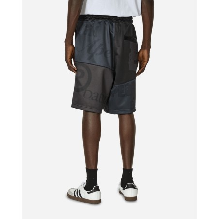 Brand New Patchwork Basketball Shorts Black Limited Stock