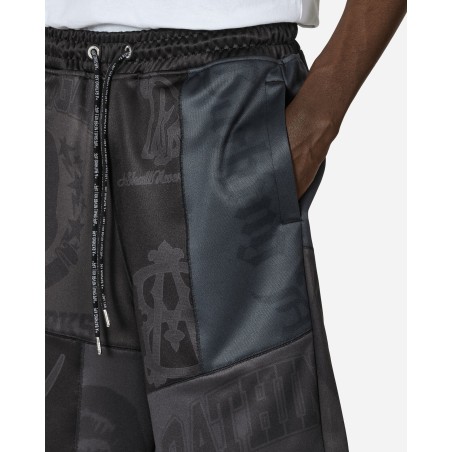 Brand New Patchwork Basketball Shorts Black Limited Stock