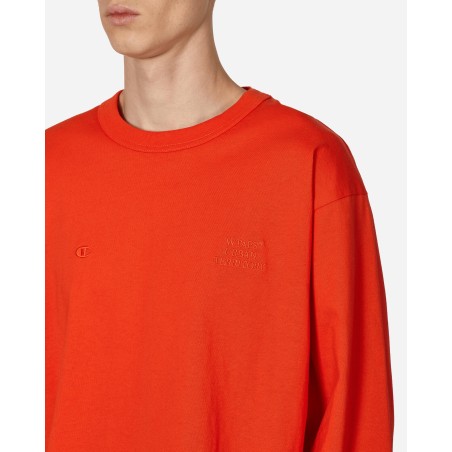 Brand New WTAPS Academy Longsleeve T-Shirt Orange Available for Immediate Shipping