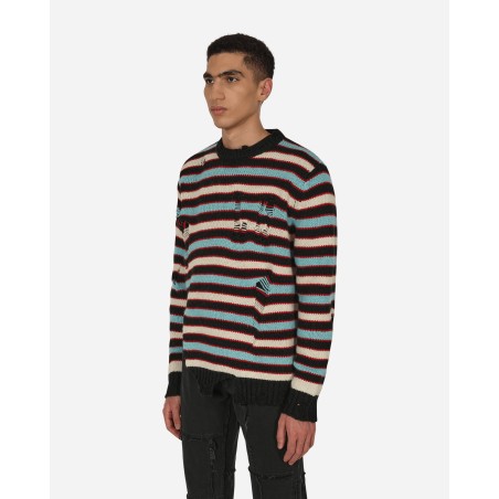 Brand New Mega Shred Stripe Sweater Multicolor Available Now