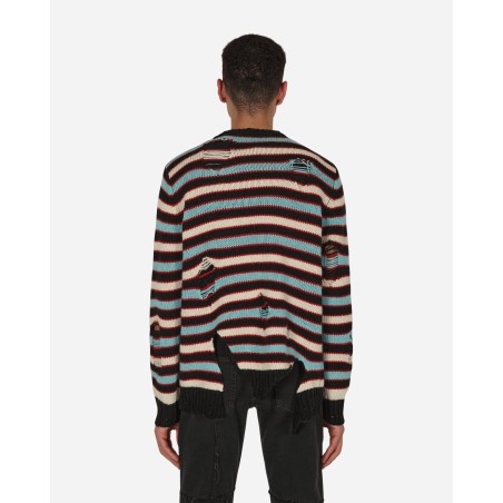 Brand New Mega Shred Stripe Sweater Multicolor Available Now