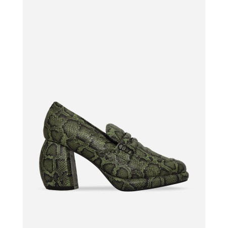 Brand New Martine Rose Leather Loafer Green Snake On Hand Now