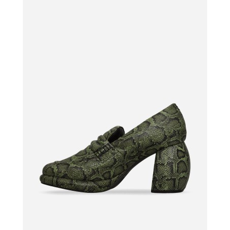 Brand New Martine Rose Leather Loafer Green Snake On Hand Now