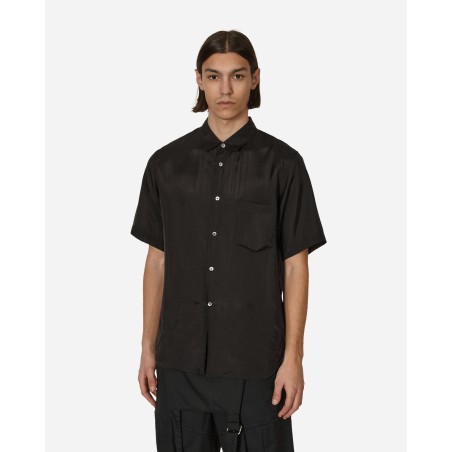 Brand New Cupro Shortsleeve Shirt Black In Stock