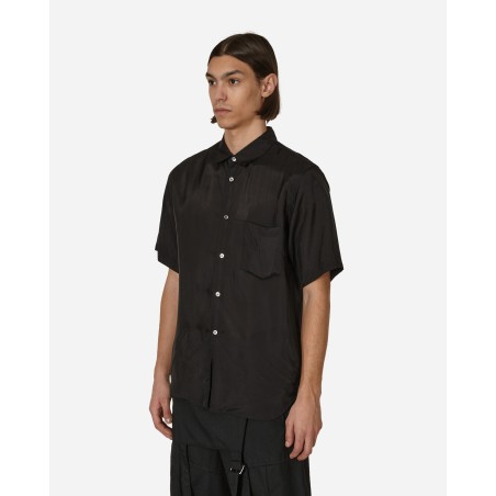 Brand New Cupro Shortsleeve Shirt Black In Stock