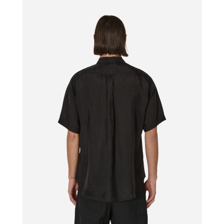 Brand New Cupro Shortsleeve Shirt Black In Stock