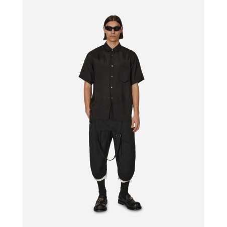 Brand New Cupro Shortsleeve Shirt Black In Stock