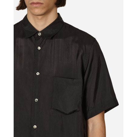 Brand New Cupro Shortsleeve Shirt Black In Stock