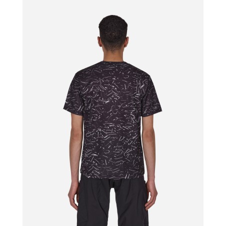 Brand New Nike Horizontal Triple Tick T-Shirt Black Available for Immediate Shipping