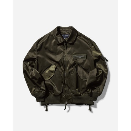 Brand New Men's Nylon Twill Bomber Jacket Khaki In Stock