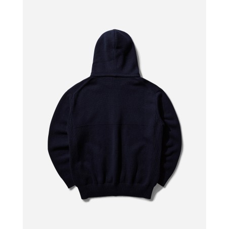 Brand New Men's 1/2 Zip Wool Hoodie Navy Limited Stock