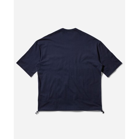 Brand New Men's Oversized Drawstring Logo T-Shirt Navy Just In