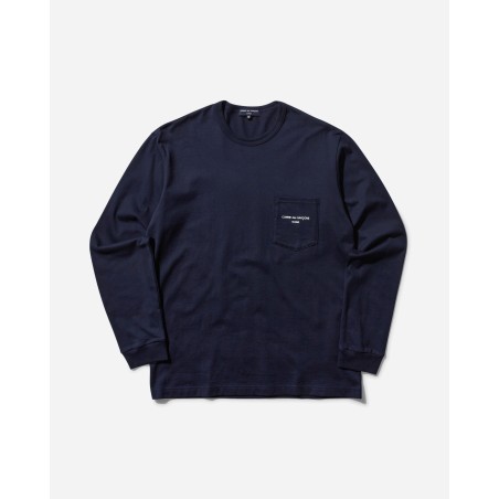 Brand New Men's Logo Longsleeve T-Shirt Navy Available for Immediate Shipping