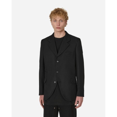 Brand New Zipped Wool Blazer Black Available for Immediate Shipping