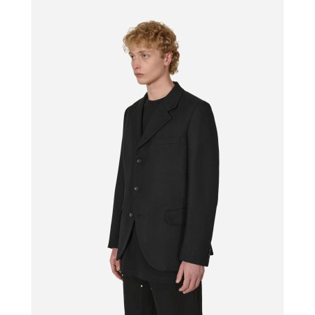 Brand New Zipped Wool Blazer Black Available for Immediate Shipping