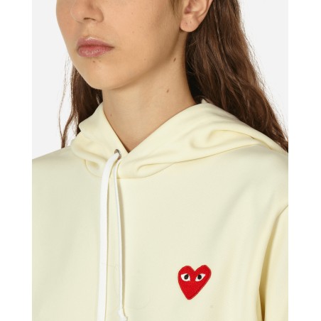 Brand New Small Heart Hooded Sweatshirt Beige