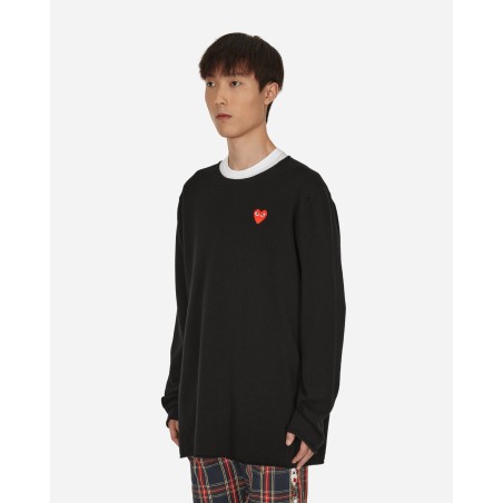 Brand New Heart Patch Sweater Black Limited Stock