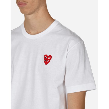 Brand New Double Heart T-Shirt White New Stock