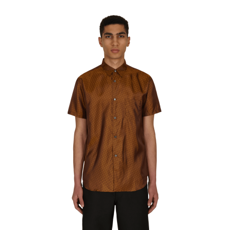 Brand New Dot Shortsleeve Shirt Brown Available Now