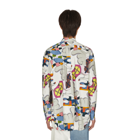 Brand New KAWS Classic Shirt With Overlay Multicolor Ready for Shipment