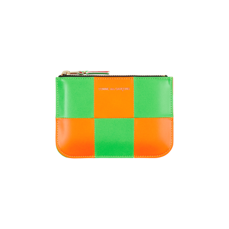 Brand New Fluo Square Zip Pouch Multicolor In Stock