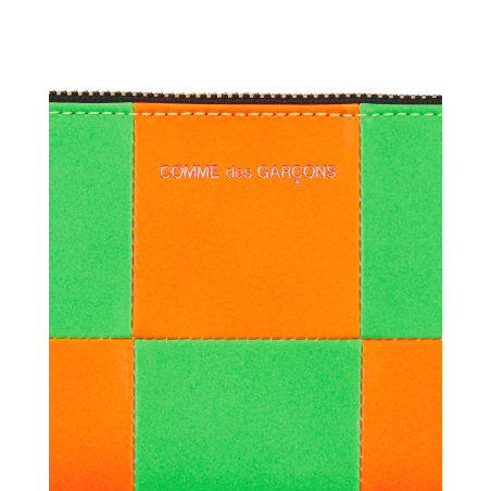 Brand New Fluo Square Zip Pouch Multicolor In Stock