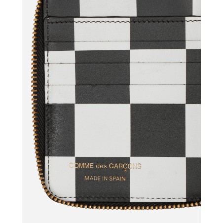 Brand New Classic Print Zip-Around Wallet Black On Hand Now