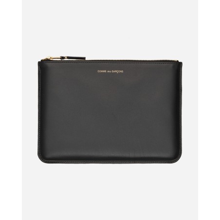 Brand New Classic Print Leather Pouch Black Fresh Release