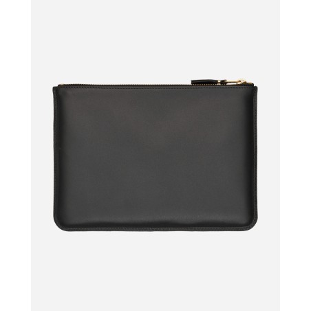 Brand New Classic Print Leather Pouch Black Fresh Release